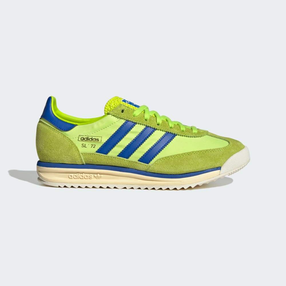 

Кроссовки Adidas SL 72 RS Shoes, цвет Solar Slime/Royal Blue/Pulse Lime