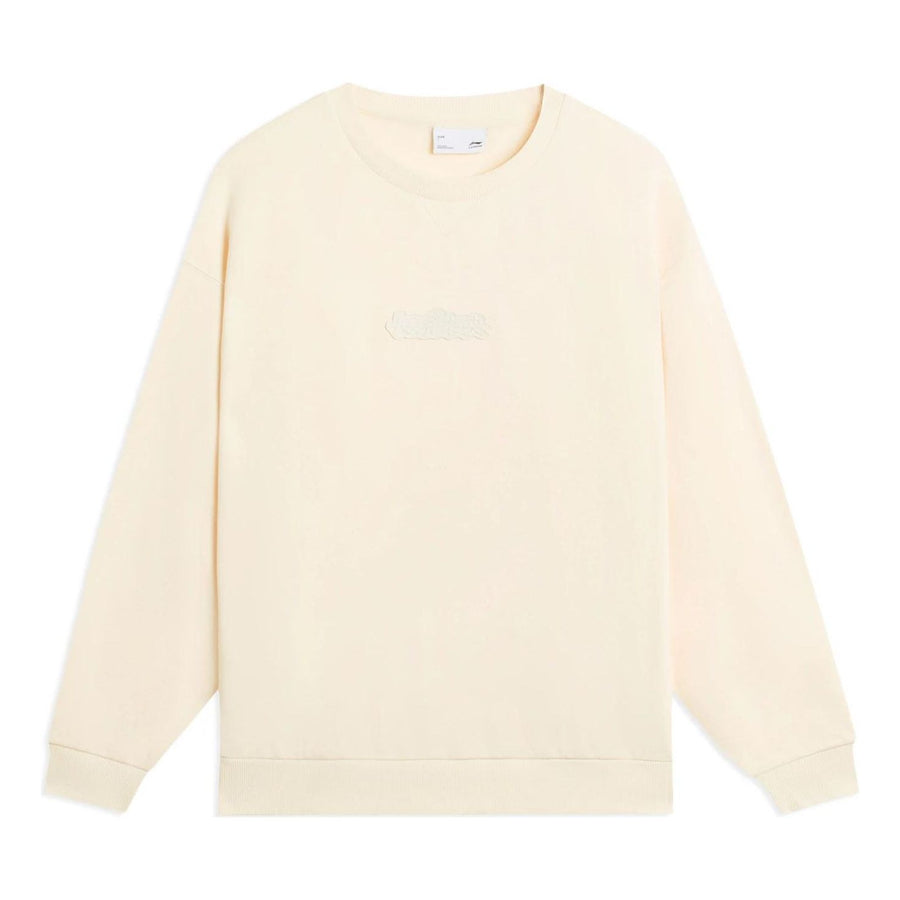 

Свитер Li-Ning Lifestyle Plain Pullover 'Cream White', белый