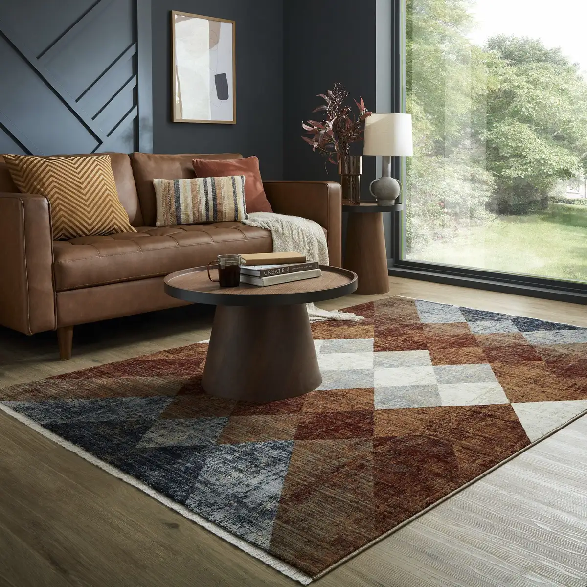 

Ковер FLAIR RUGS "Bradley Geo", прямоугольный, традиционный ковер 160х234 см, красный