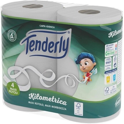 

Мягкая бумага Tenderly Triple, 4 рулона
