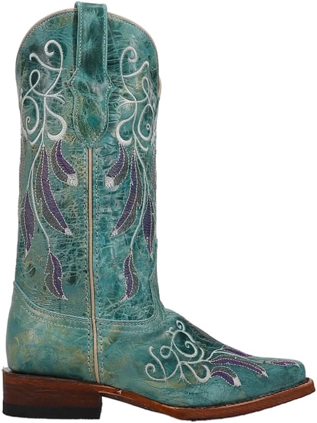 

Мужские повседневные сапоги Ferrini Italia Bronco с вышивкой и принтом Пираруку, квадратный носок, средняя голень - черные