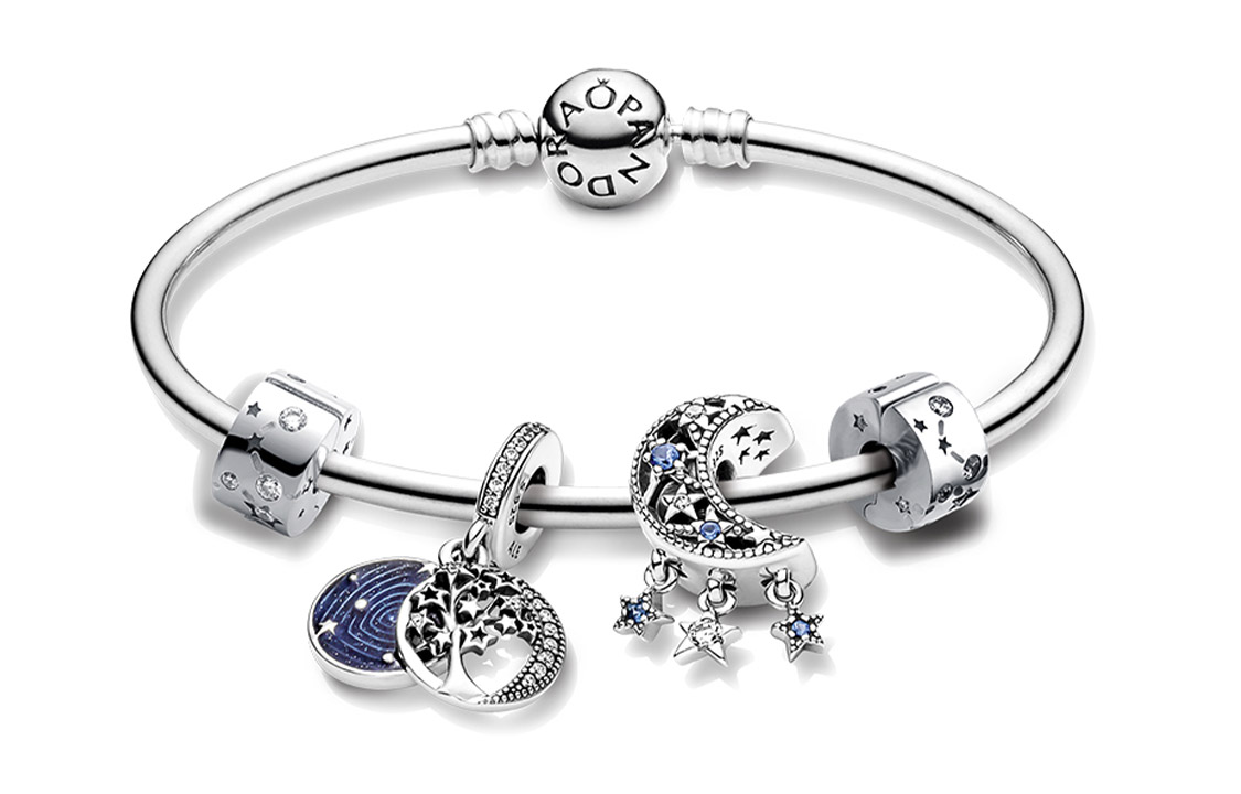 

Pandora 925 Silver кубический цирконий браслеты женские silver