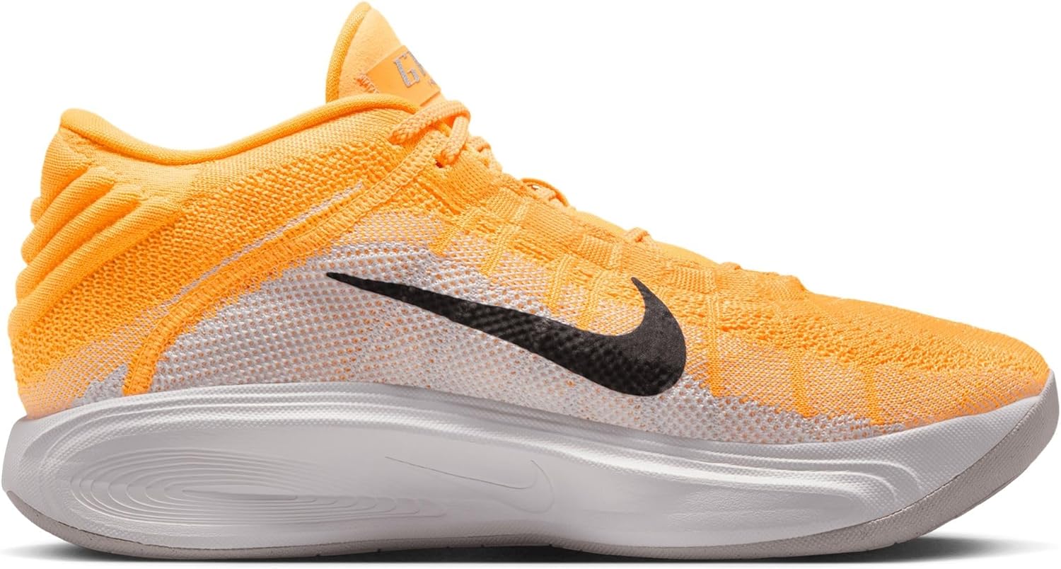 Баскетбольные кроссовки Nike GT Hustle 3 Electric, мужские, разноцветные, Laser Orange/Metallic Silver/Vast Grey/Black — фото 3