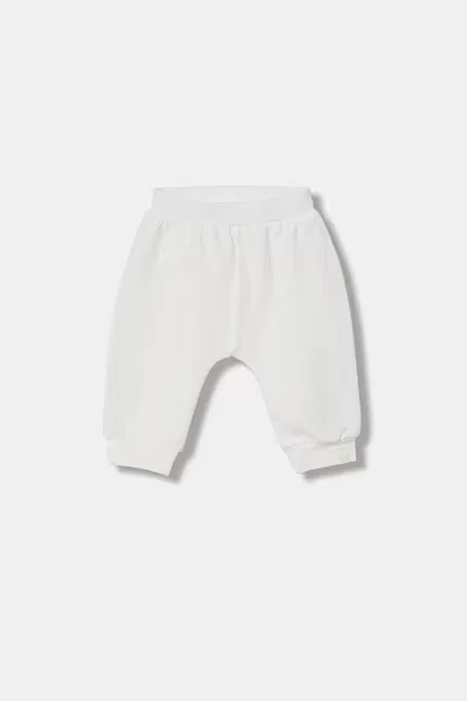 Детские спортивные штаны jogger из хлопка с эластаном United Colors of Benetton, белый