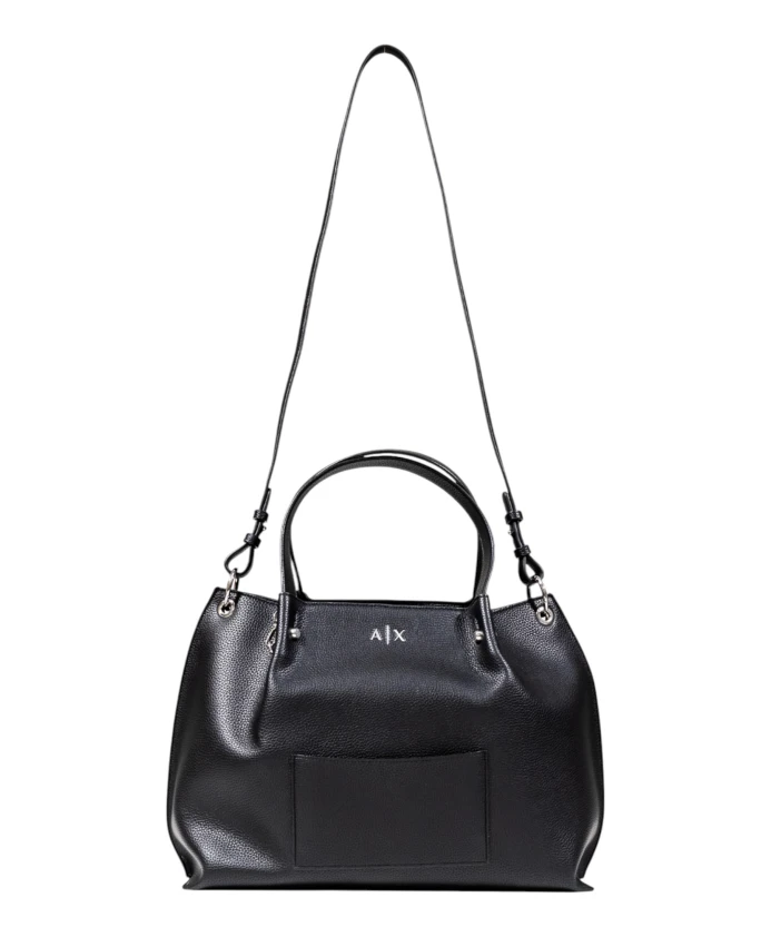 

Элегантная сумка для покупок с логотипом a|x Armani Exchange, черный