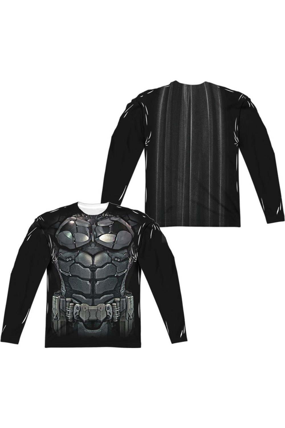 

Футболка/футболка Batman Arkham Knight Uniform (принт спереди/сзади) с длинным рукавом для взрослых из полиэстера Gildan, белый