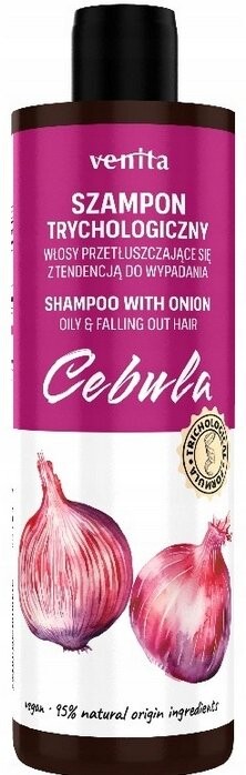 

Venita, Трихологический шампунь для жирных волос, экстракт лука, 300мл
