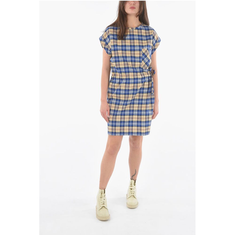 

Платье Patch Breast Pocket Tartan Checked Tunic with Drawstring at Woolrich, мультиколор