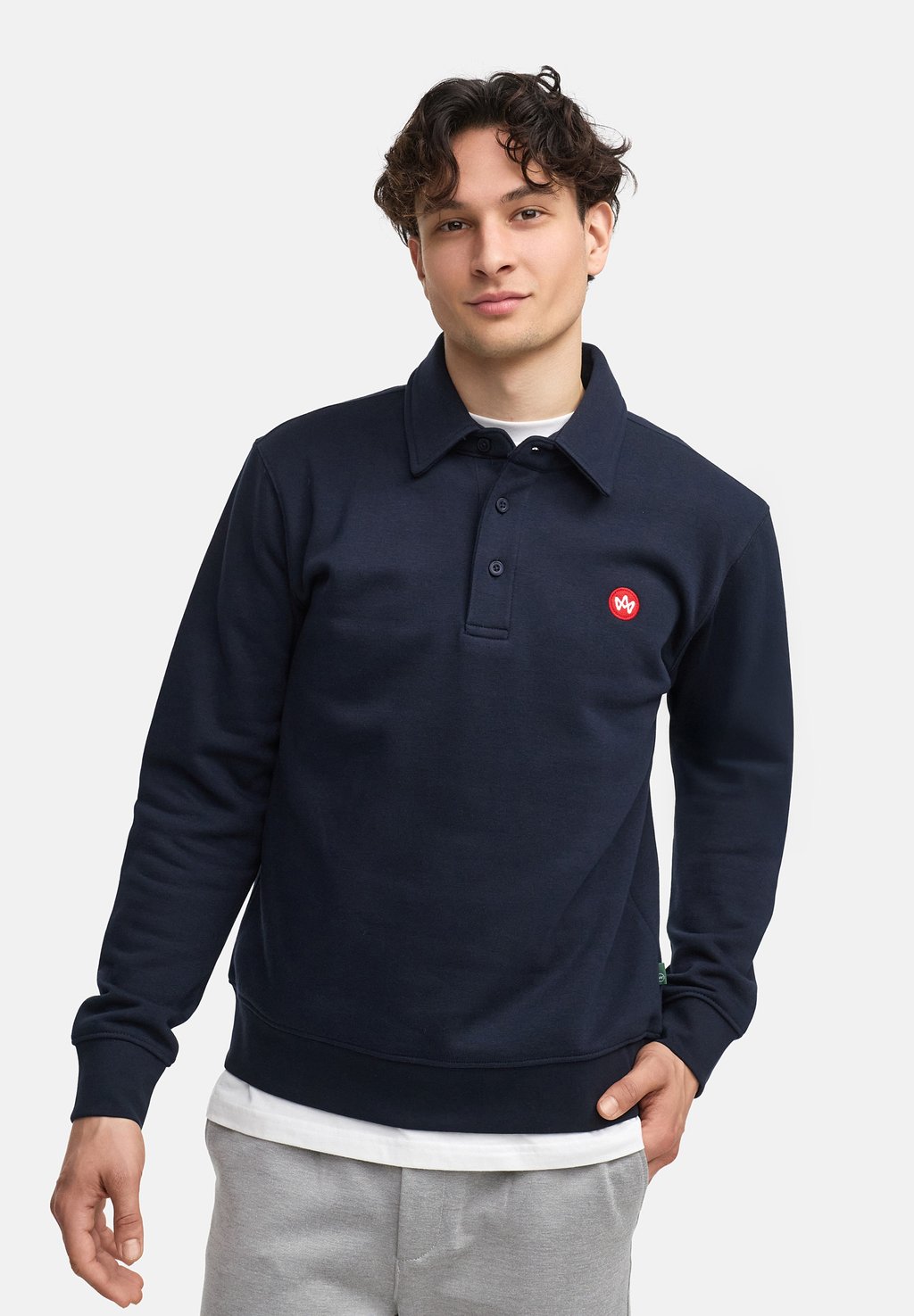 

Рубашка поло LARS - Long sleeved top Kronstadt, темно-синий