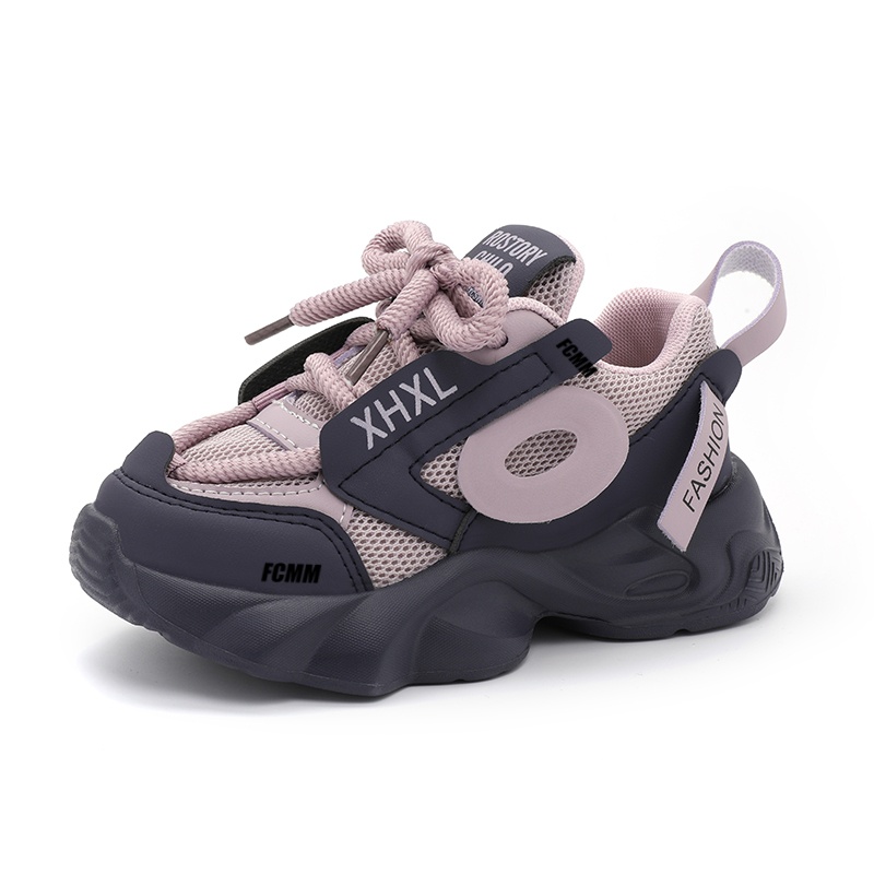 

Нескользящие дышащие низкие повседневные кроссовки для детей FCMM, фиолетовый