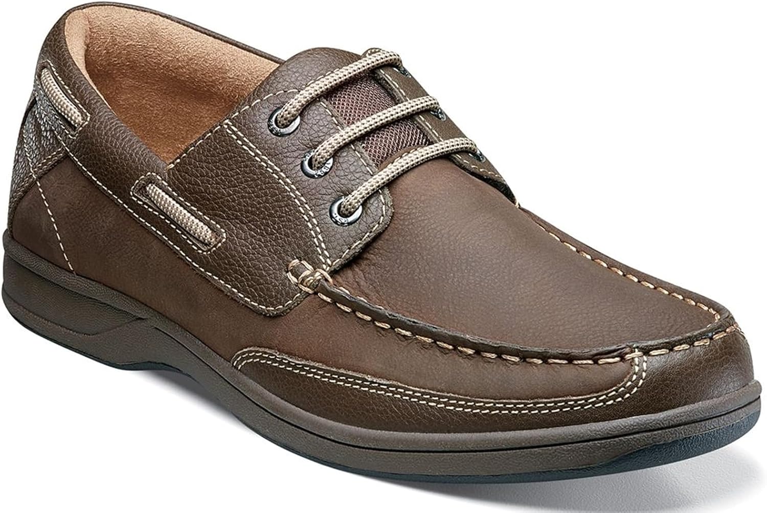 Мужские оксфорды Florsheim Lakeside Moc Toe, Stone — фото 2