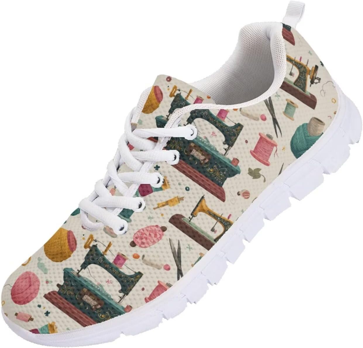 

Кроссовки Funnydude Funny Print для мужчин, легкие и дышащие, удобные кроссовки для спортзала, Cartoon Sewing Machine