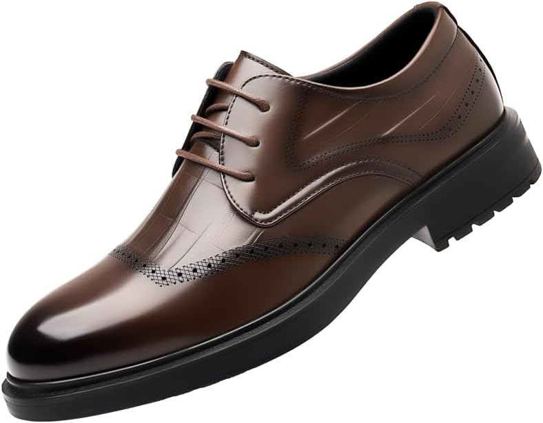 

Мужские деловые модные повседневные кожаные туфли британского стиля с заостренным носком Tgrnfhkpyy, коричневый