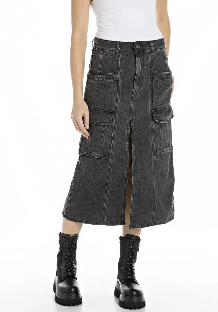 

Джинсовая юбка Replay, черный