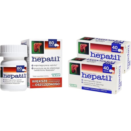

Hepatil Liver Detox Cleanse Восстановление Поддержка Здоровья 80 Капсул Ccidea