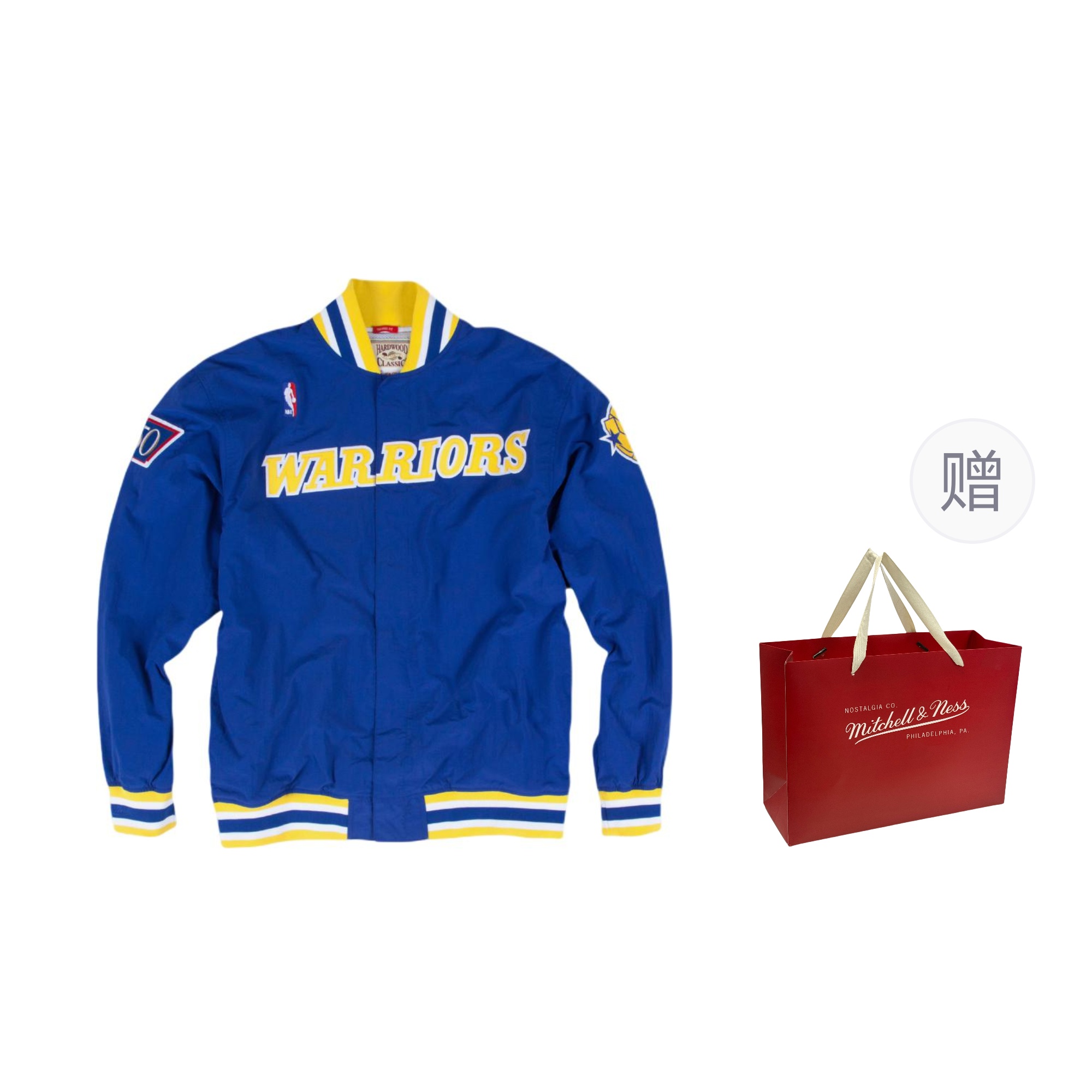 

Мужская аутентичная куртка Mitchell & Ness x NBA Mitchell Ness, синий (shopping bag included)