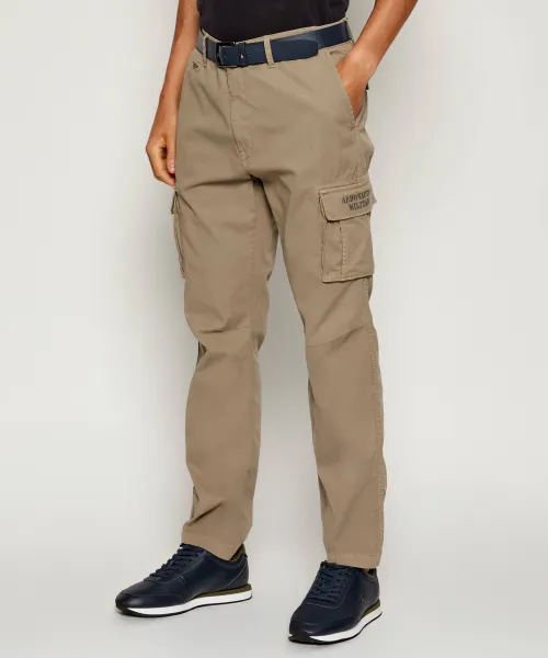 

Брюки-Карго Slim fit Aeronautica Militare, бежевый