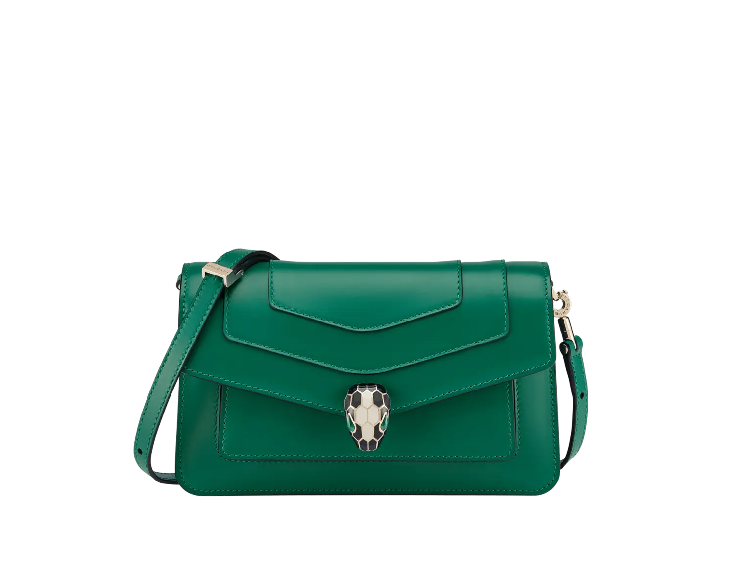 

Сумка Serpenti forever с востока на запад Bvlgari, зеленый