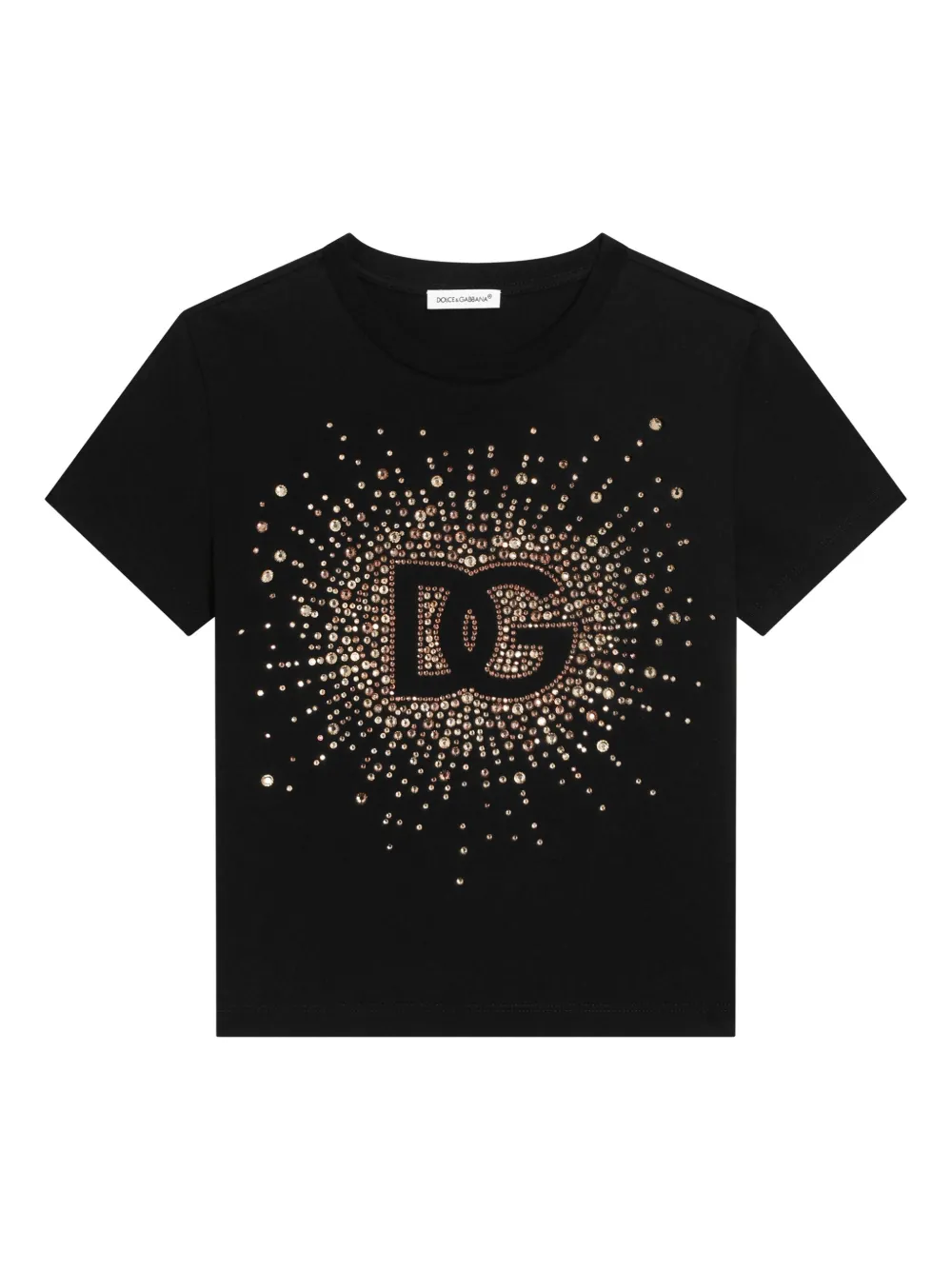 

Футболка с логотипом Dolce & Gabbana Kids, черный
