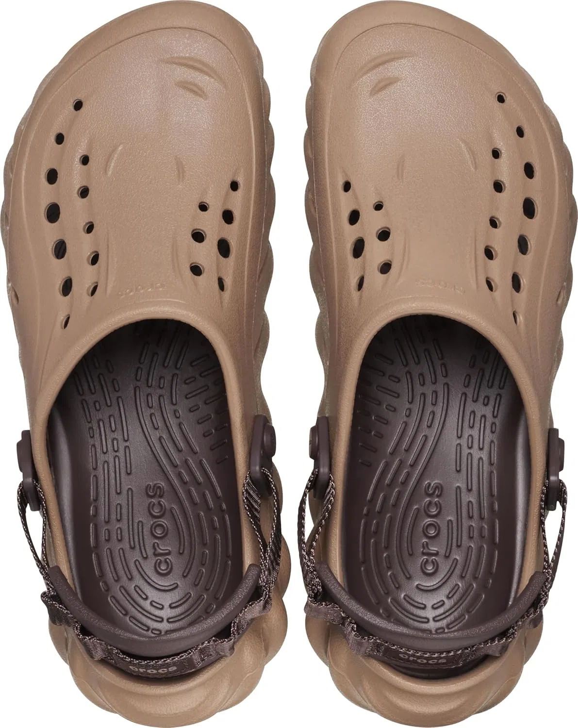 Мюли Echo Clog Mules Crocs, Light Brown — фото 4