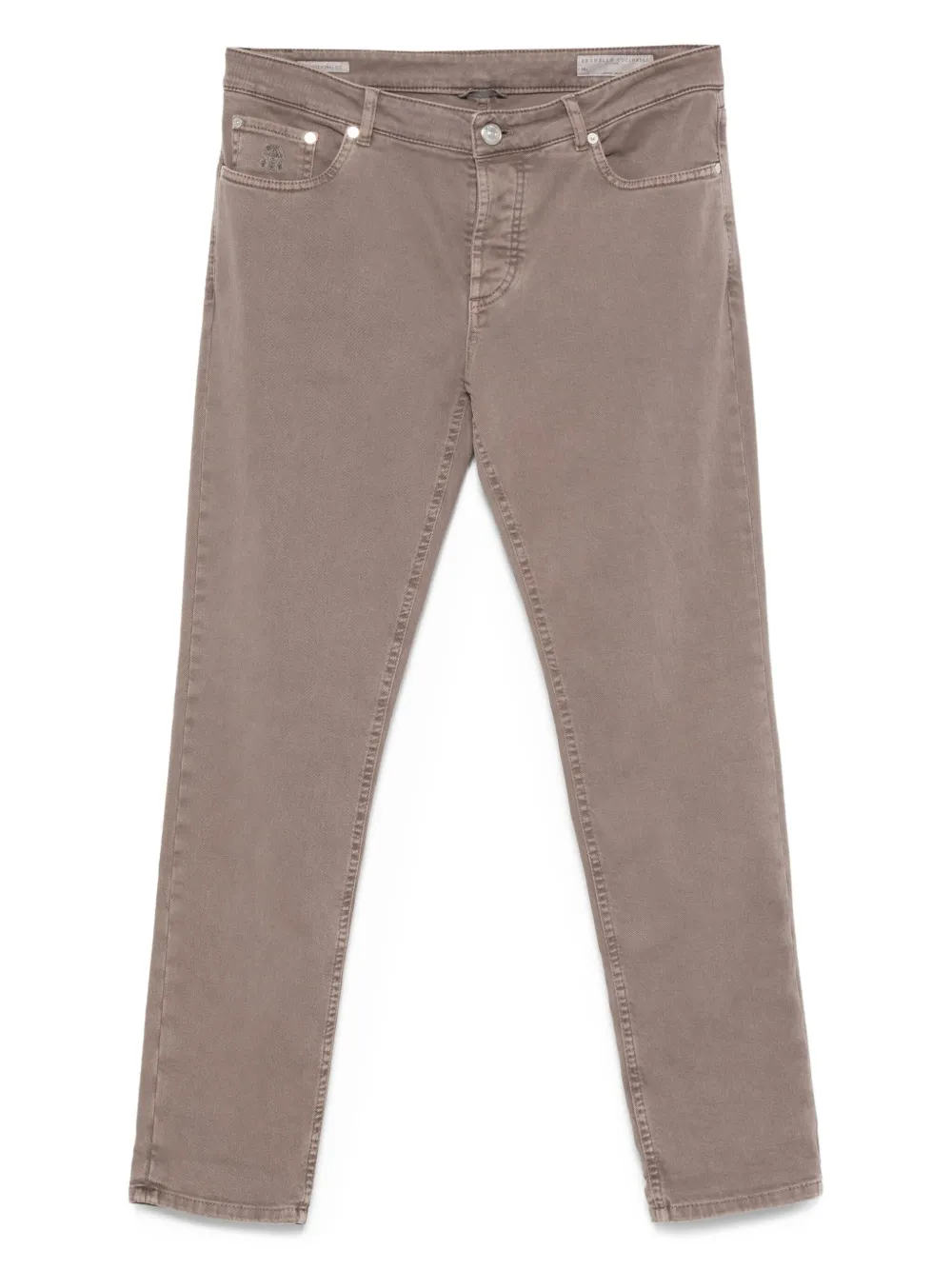 

Прямые джинсы Brunello Cucinelli, коричневый