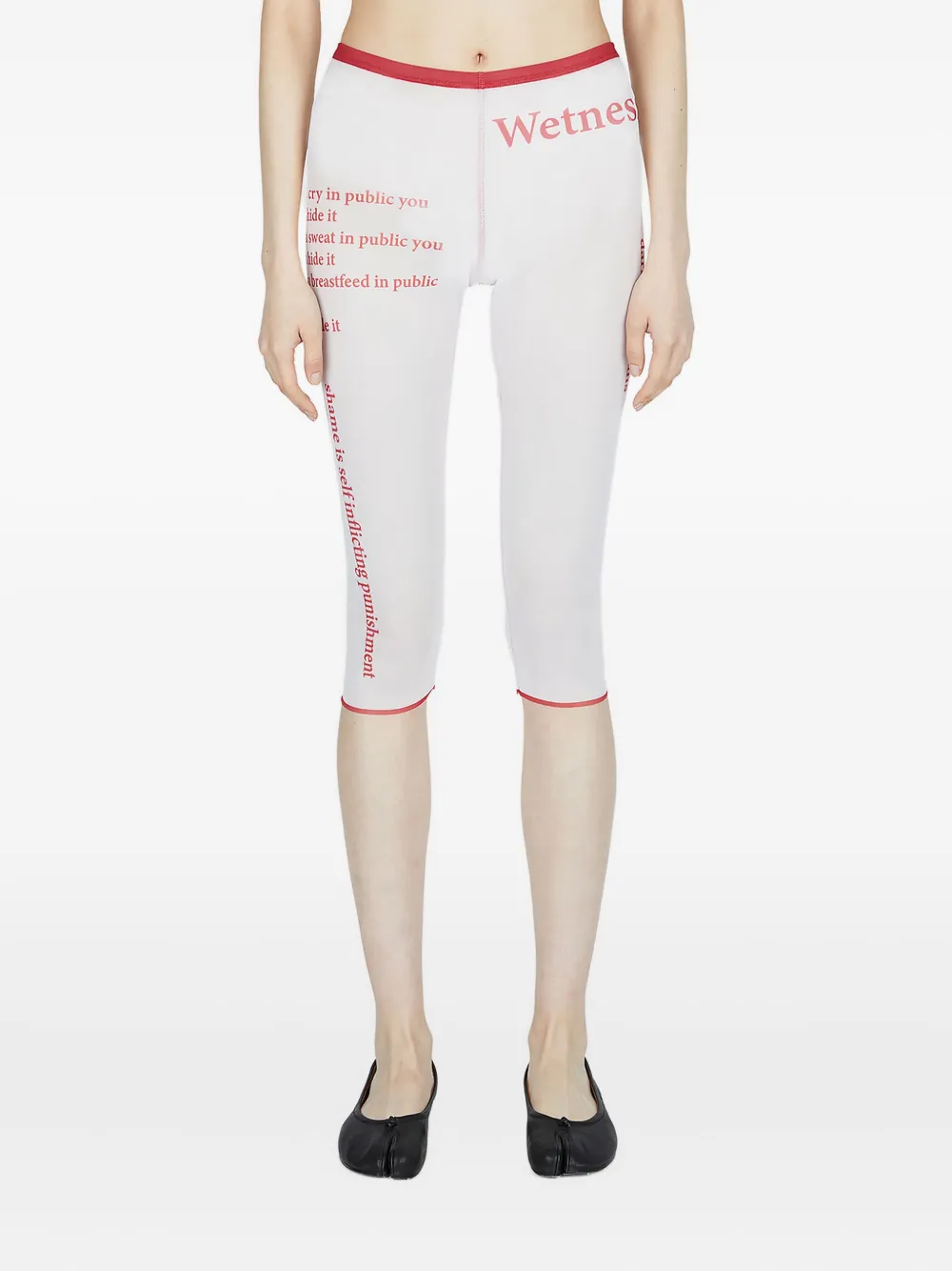 

Шорты с надписью "Wet Script" Di Petsa, белый