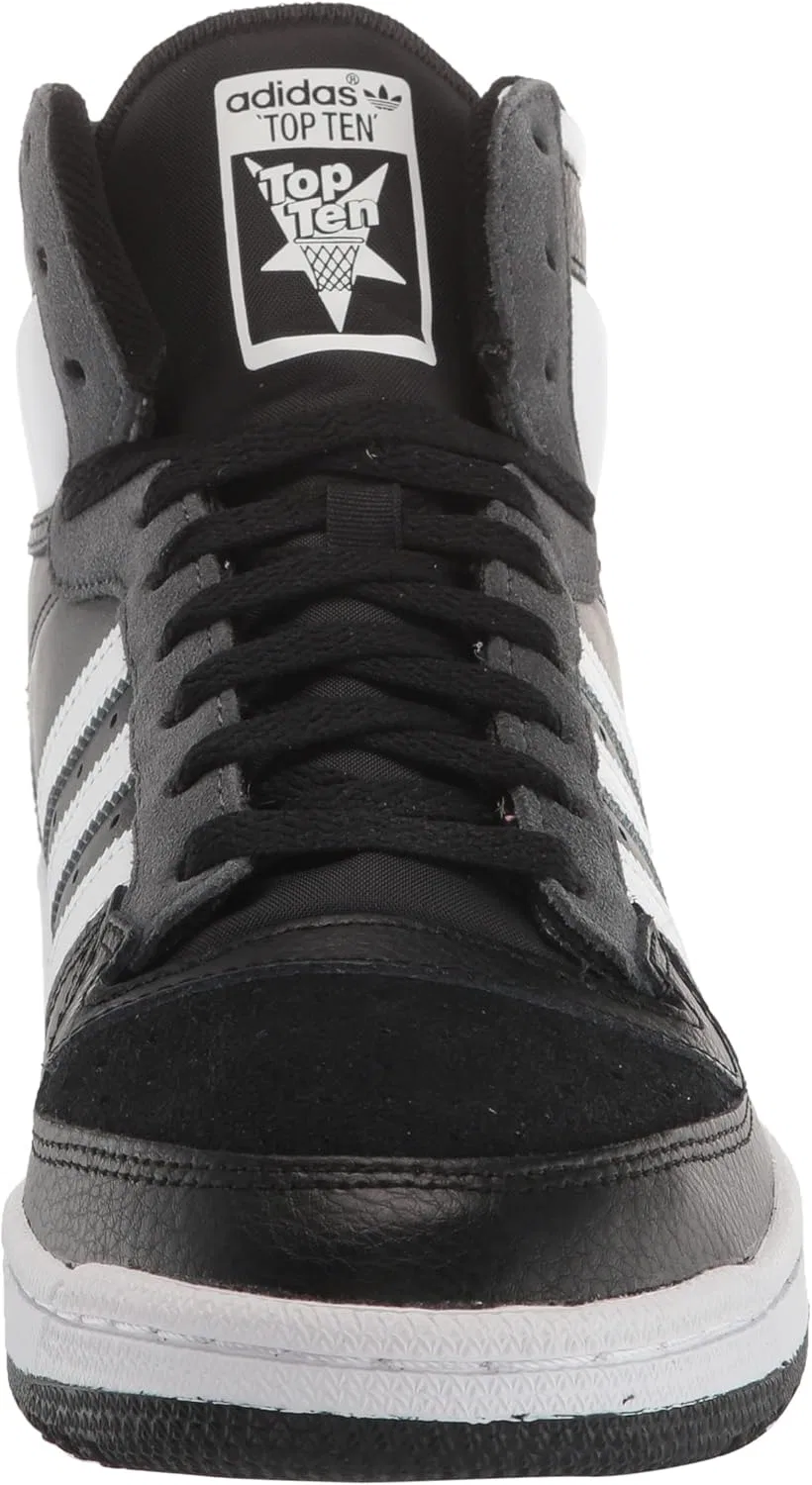 Кроссовки мужские adidas Originals Top Ten, Core Black/White/Dark Grey Heather — фото 2