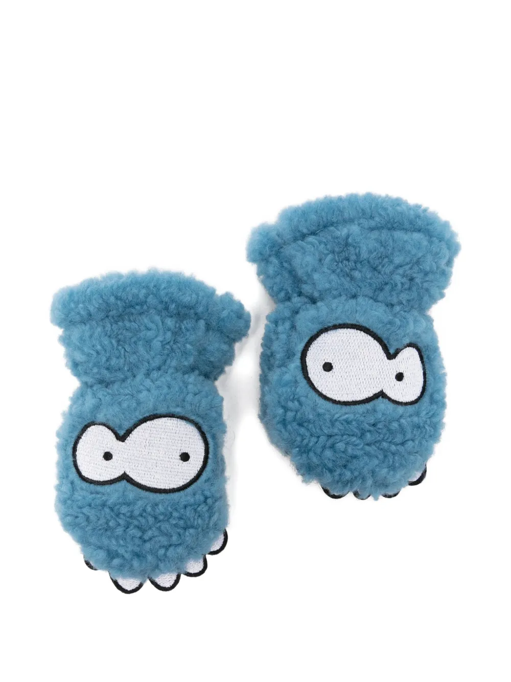 

Фактурные вышитые варежки Stella McCartney Kids, синий