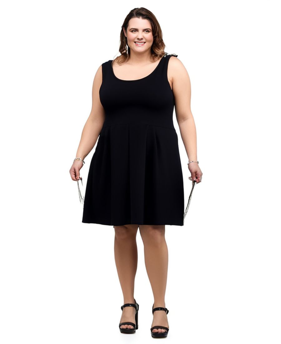 

Платье без рукавов большого размера с карманами 24seven Comfort Apparel, Black