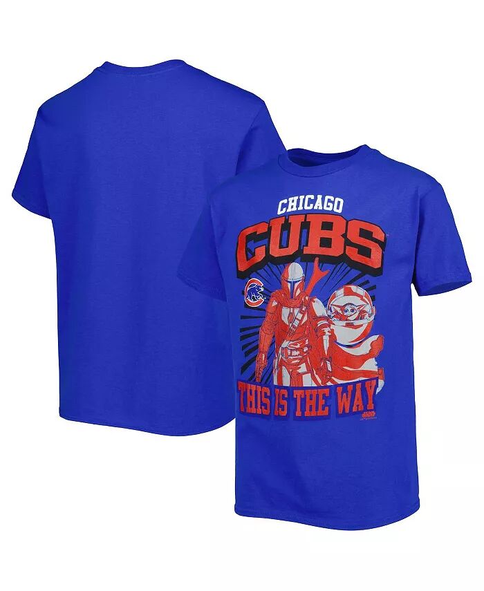 

Футболка для юношей Royal Chicago Cubs Star Wars This is the Way Outerstuff
