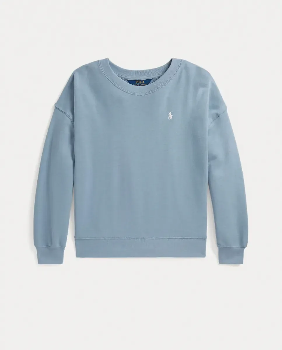 Детская хлопковая толстовка с логотипом Polo Ralph Lauren, Porcelana