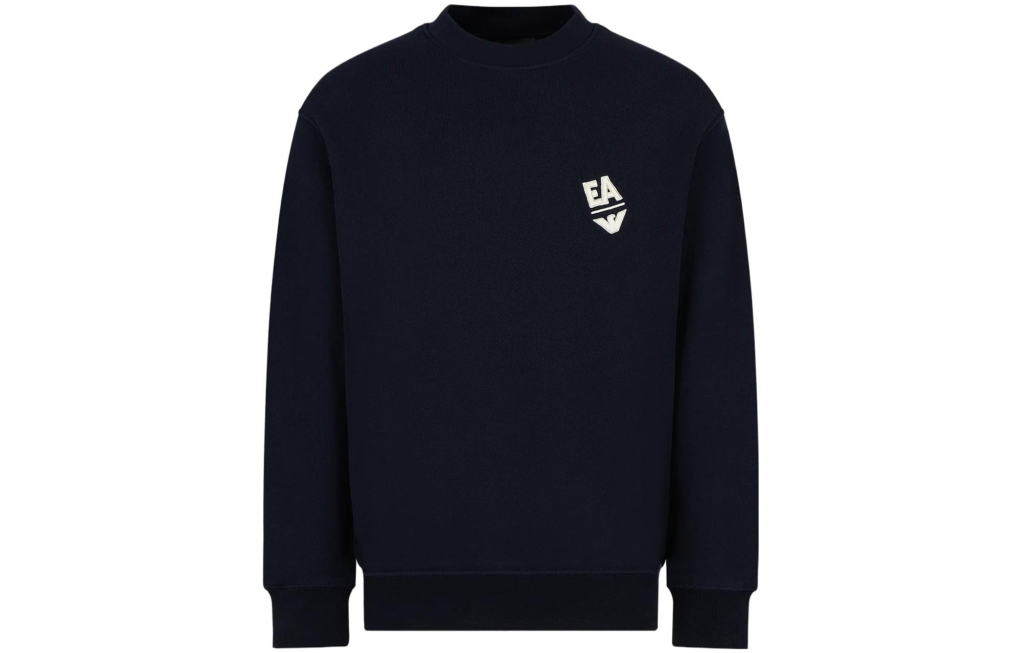 EMPORIO ARMANI Толстовка EA мужская синяя — фото 3