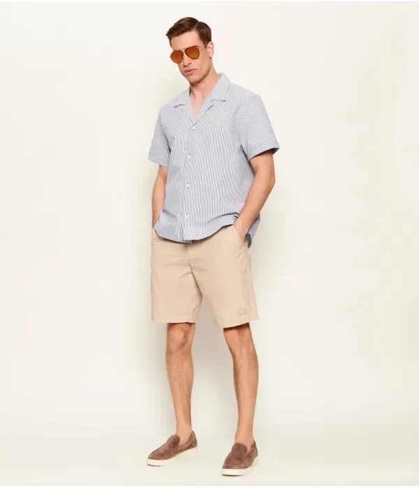 Шорты regular fit Emporio Armani, бежевый — фото 2