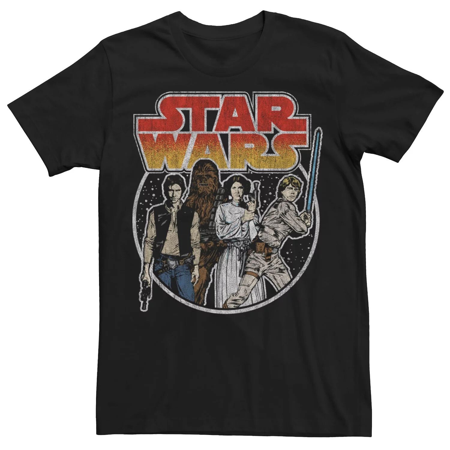 

Мужская винтажная футболка с круглым вырезом Rebel Group Star Wars