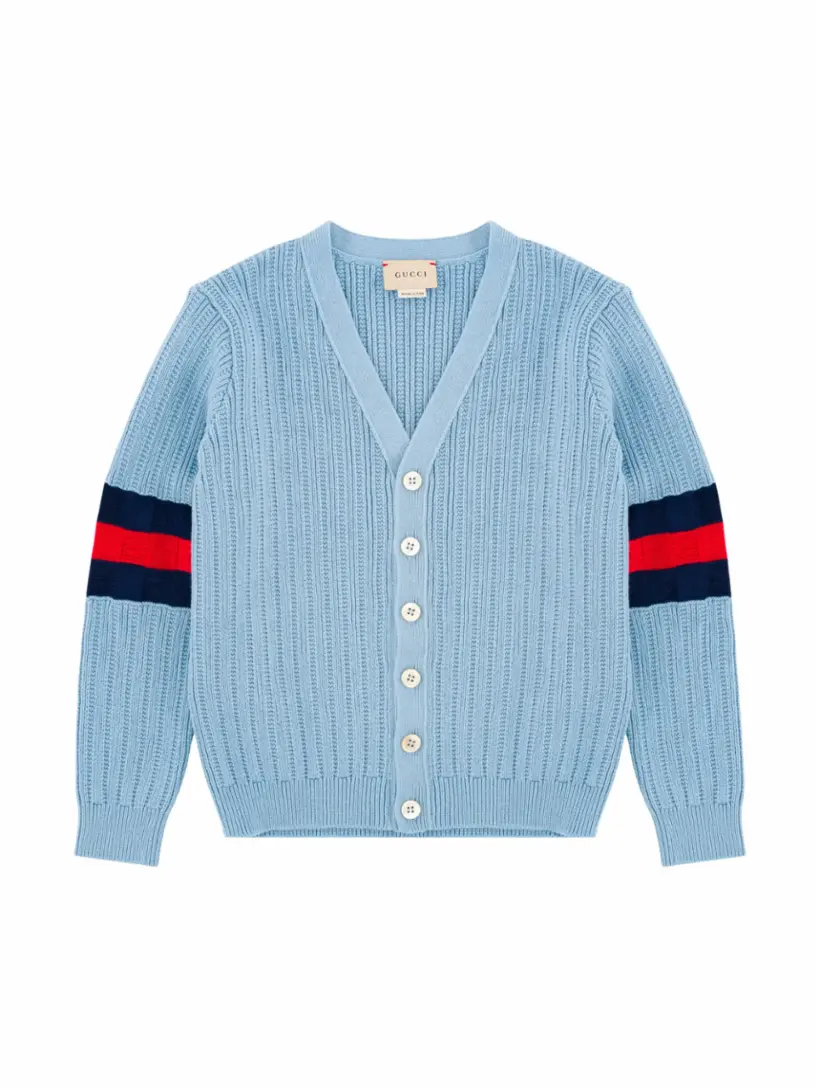 

Вязаный кардиган Web Gucci, синий