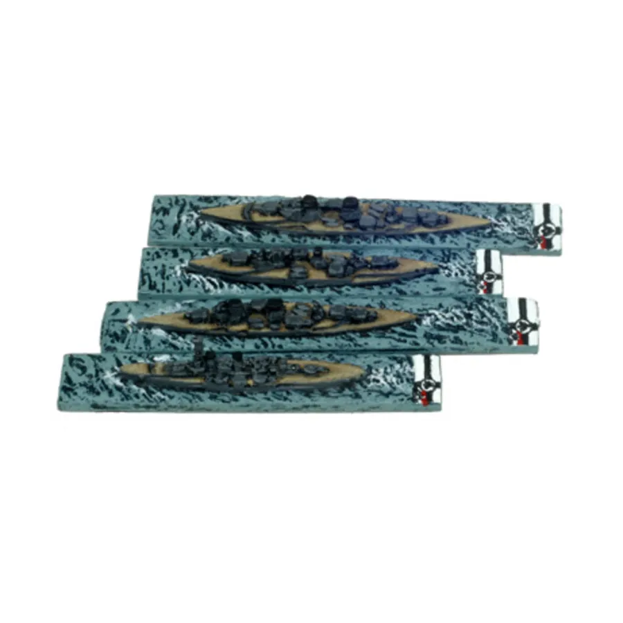 

Фон дер Танн, Блюхер, Мольтке, Зейдлиц, Figurehead Ships - WWI Ships - German Navy (1:6000) (Noble Miniatures)