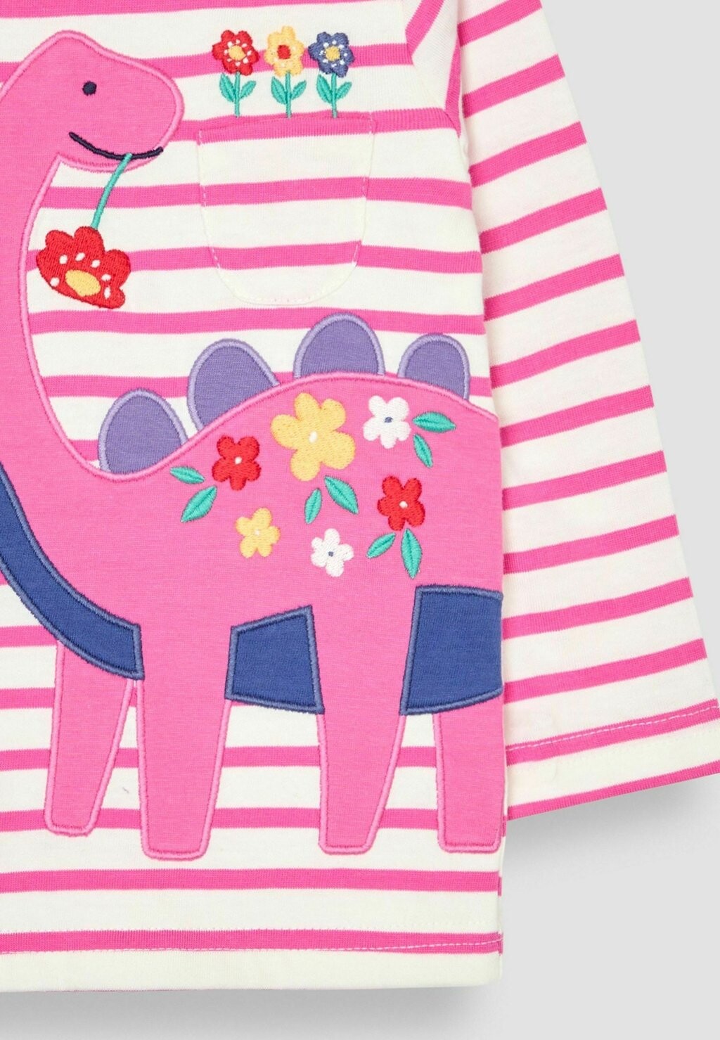 

Лонгслив DINO APPLIQUÉ REGULAR FIT JoJo Maman Bébé, розовый
