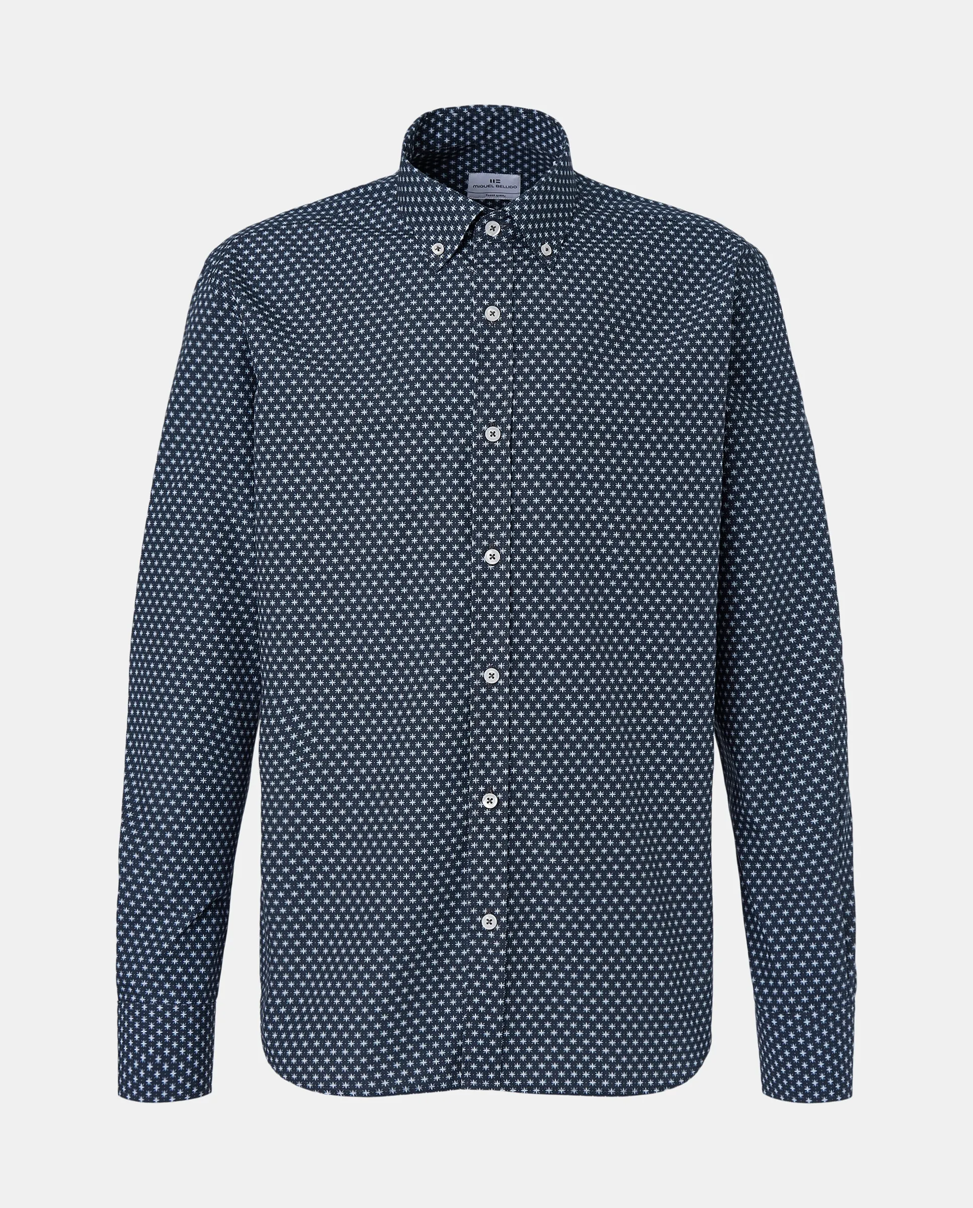 

Мужская спортивная рубашка обычного кроя Miguel Bellido, темно-синий
