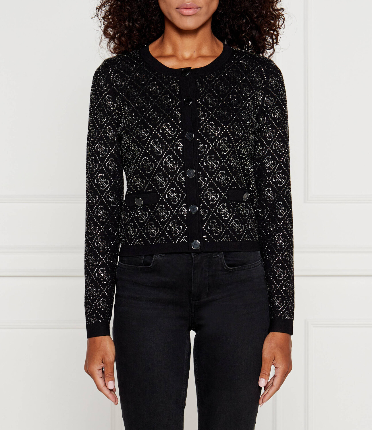 

Свитер GUESS Regular Fit, черный