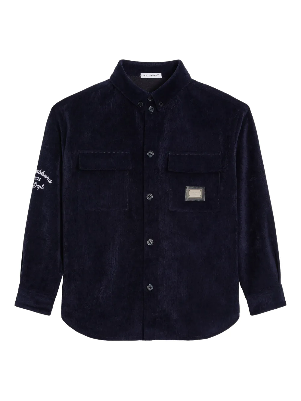 

Рубашка на пуговицах Dolce & Gabbana Kids, синий
