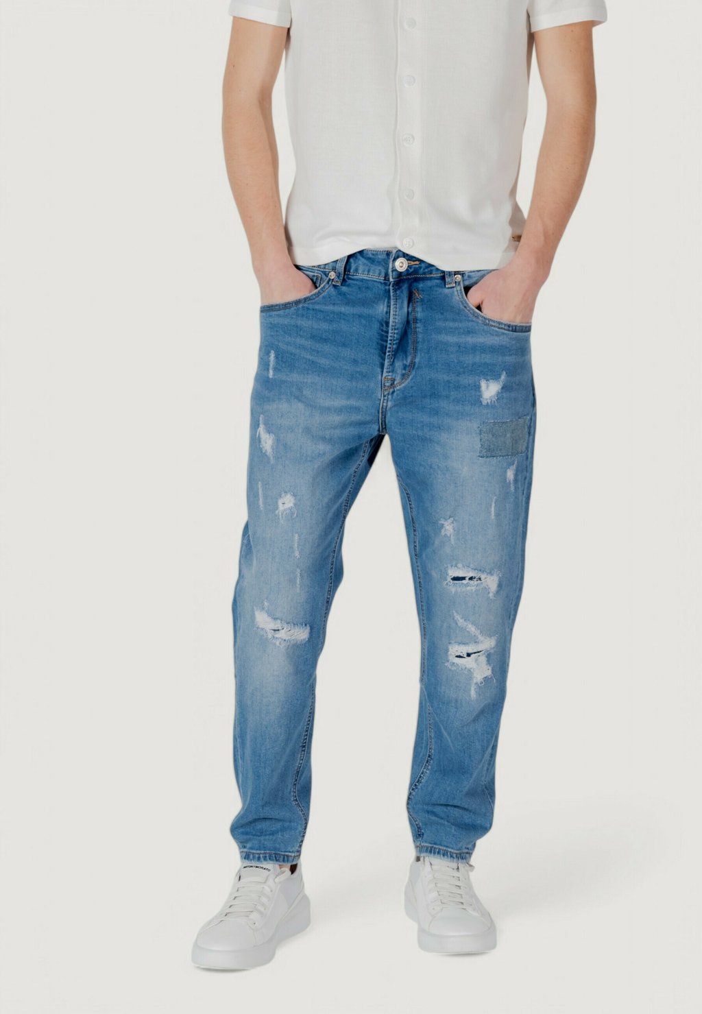

Зауженные джинсы MIKE CARROT FIT Gianni Lupo, цвет Denim