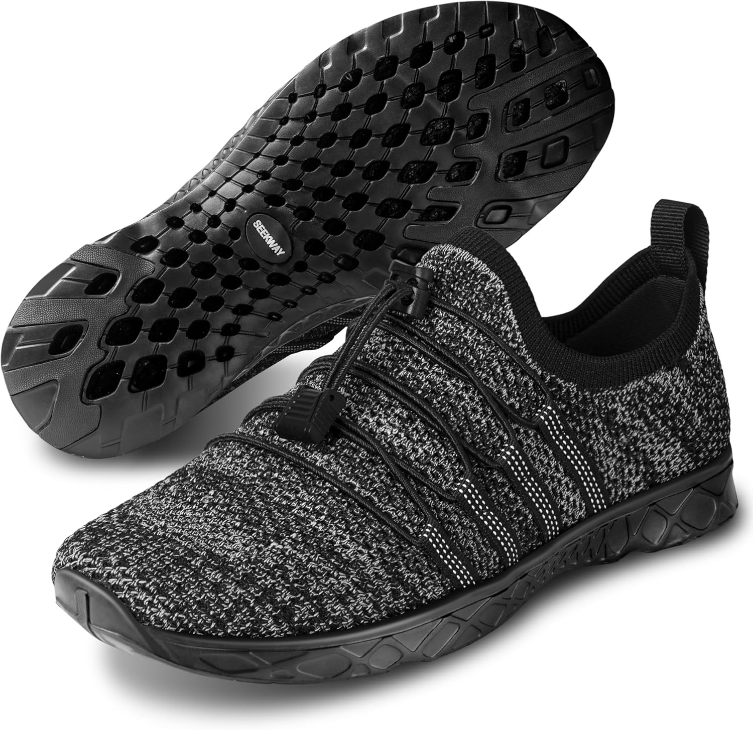 

Мужские и женские водные кроссовки, быстросохнущие акваобувь, босоножки для пляжа, серфинга, походов, бассейна и водных видов спорта Seekway, черный