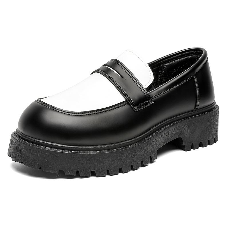 

JIETEGONGYANG Лоферы мужские черные