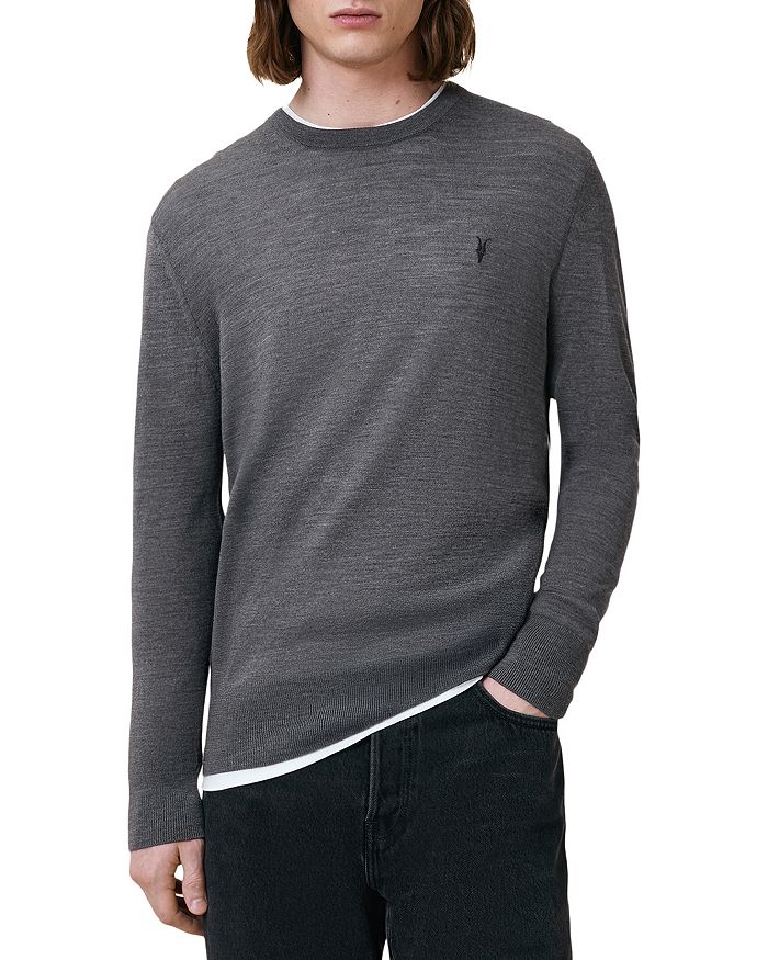 

Свитер из мериносовой шерсти Regular Fit Mode ALLSAINTS, серый