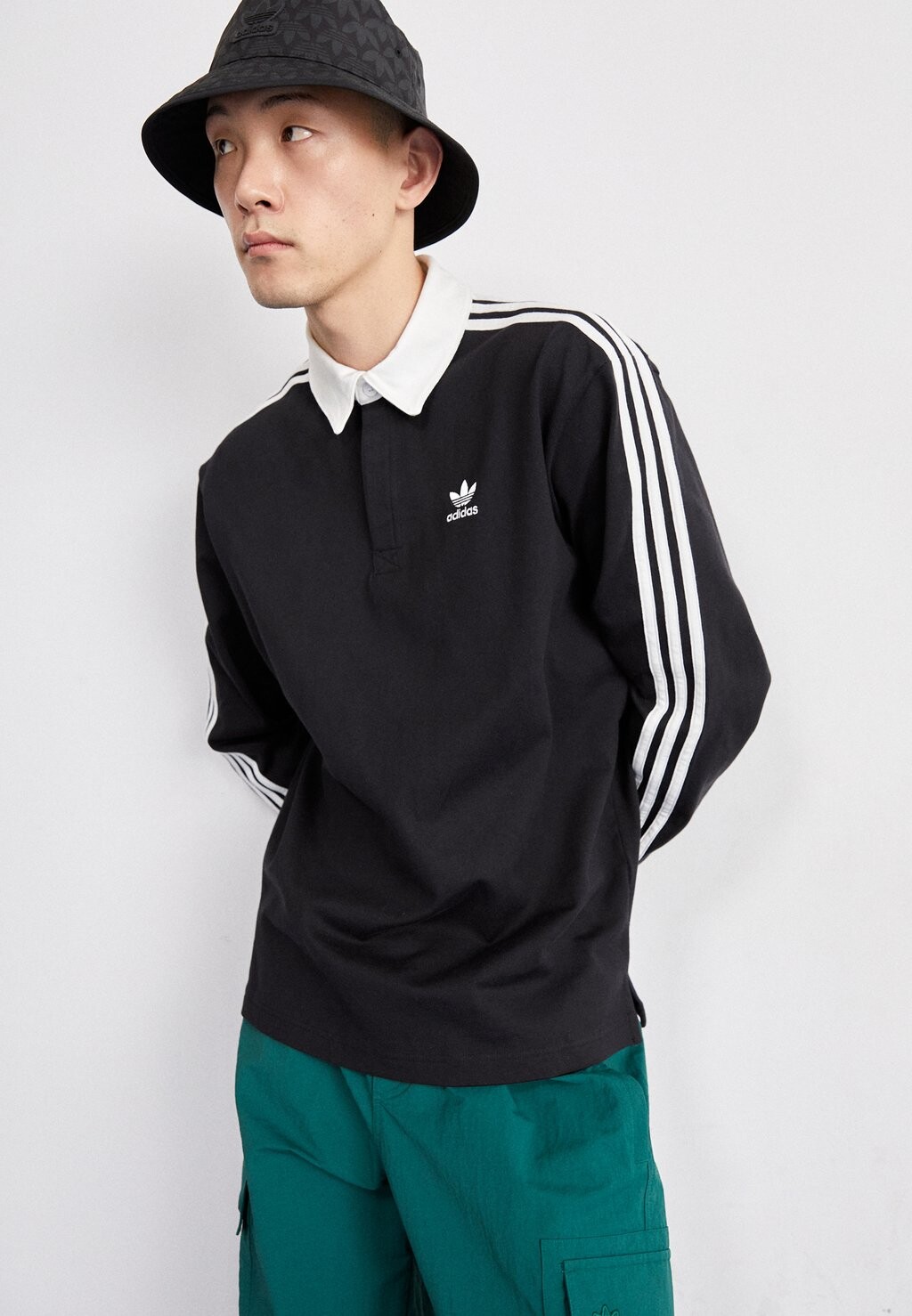 

Футболка с длинным рукавом Rugby adidas Originals, черная