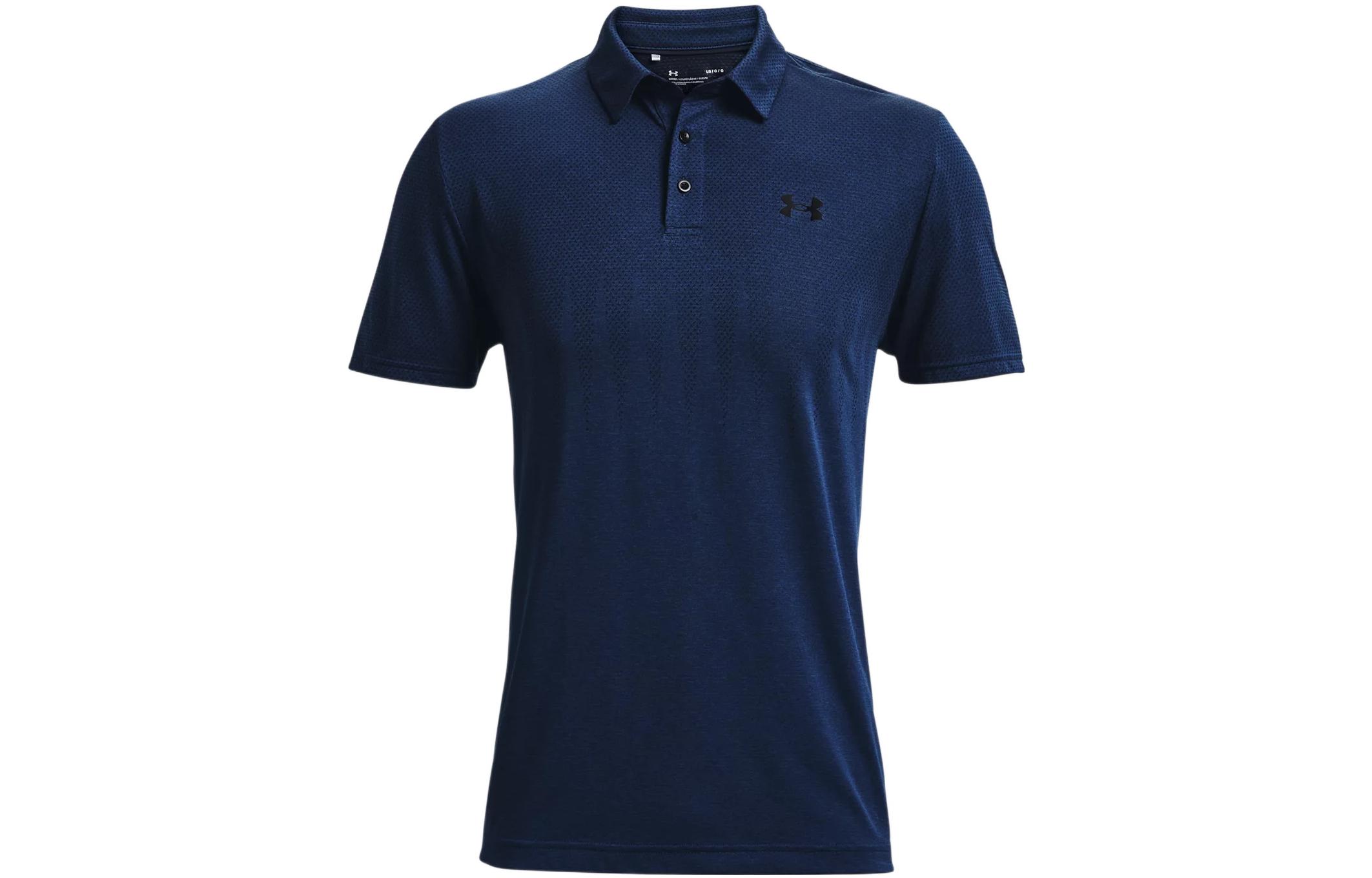 

Футболка поло мужская университетская синяя Under Armour