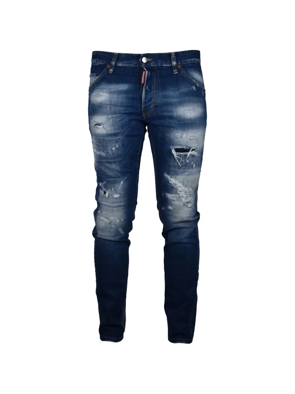 Джинсы скинни Cool Guy с эффектом потертости Dsquared2, синий