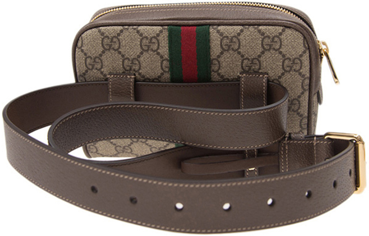Сумка Gucci Ophidia кроссбоди из канваса с кожаной отделкой — фото 2