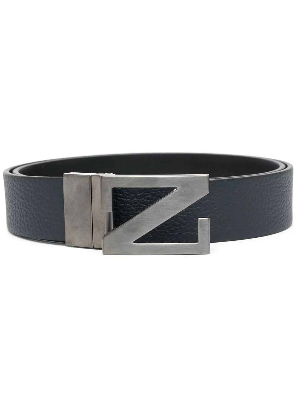 

Ремень с пряжкой-логотипом Zegna, синий