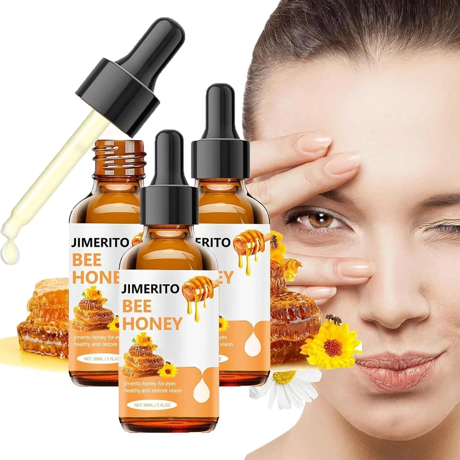 Сыворотка для глаз с медом Jimerito от Bee Honey, 30 мл Bainuai, 3Pc